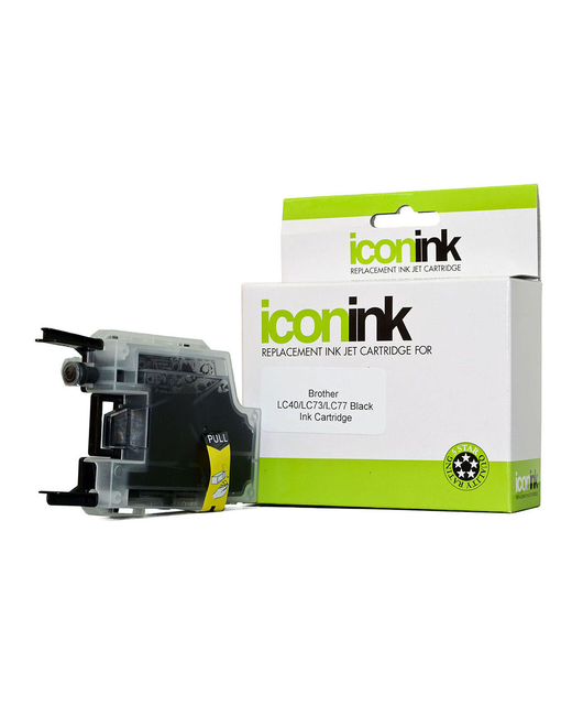 Icon Compatible Brother LC77 LC73 LC40 Black Ink Cartridge