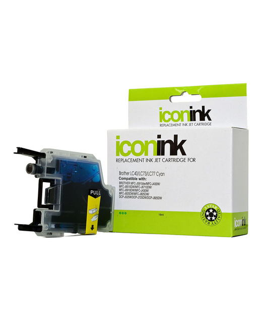 Icon Compatible Brother LC77 LC73 LC40 Cyan Ink Cartridge