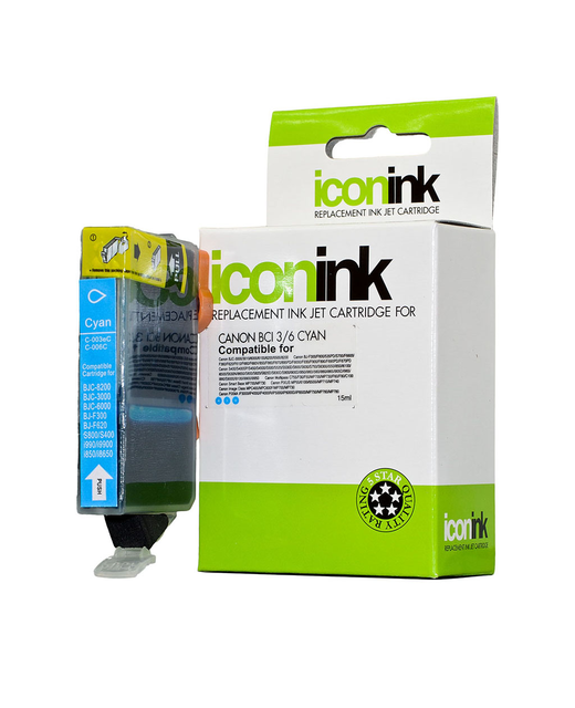 Icon Compatible Canon BCI3 BCI6 Cyan Ink Cartridge