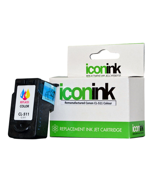 Icon Remanufactured Canon CL511 Colour Ink Cartridge