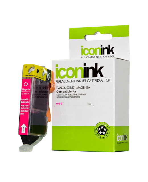 Icon Compatible Canon CLI521 Magenta Ink Cartridge