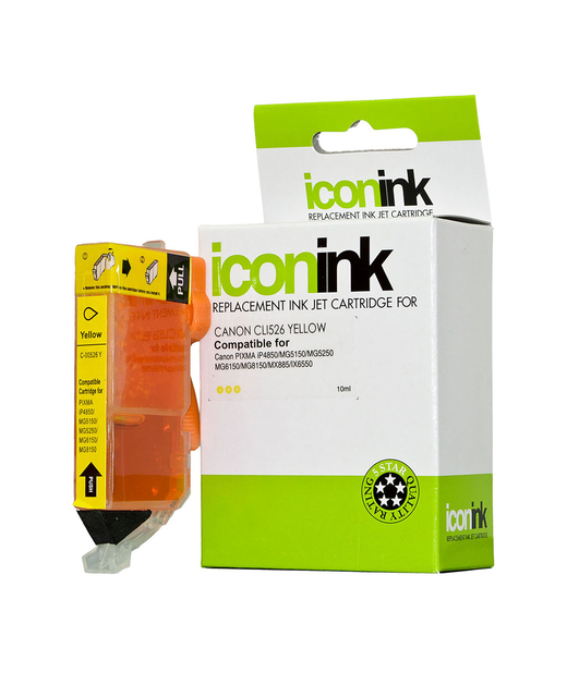 Icon Compatible Canon CLI526 Yellow Ink Cartridge