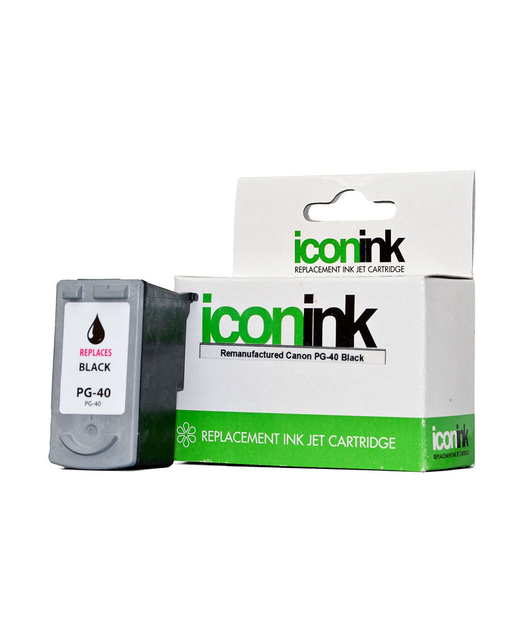 Icon Remanufactured Canon PG40 Black Ink Cartridge