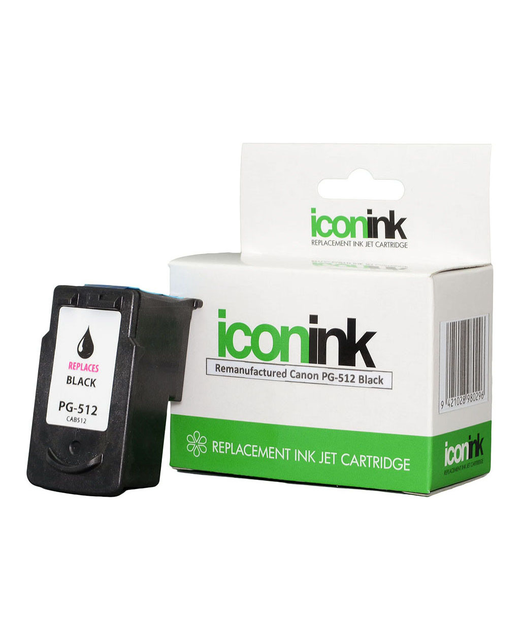 Icon Remanufactured Canon PG512 Black Reman Ink Cartridge