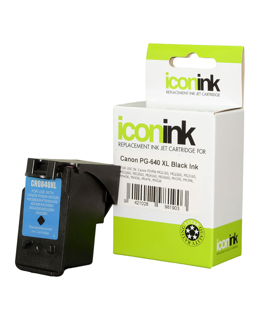 Icon Remanufactured Canon PG640 XL Black Ink Cartridge