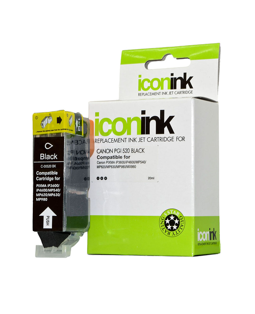 Icon Compatible Canon PGI520 Black Ink Cartridge