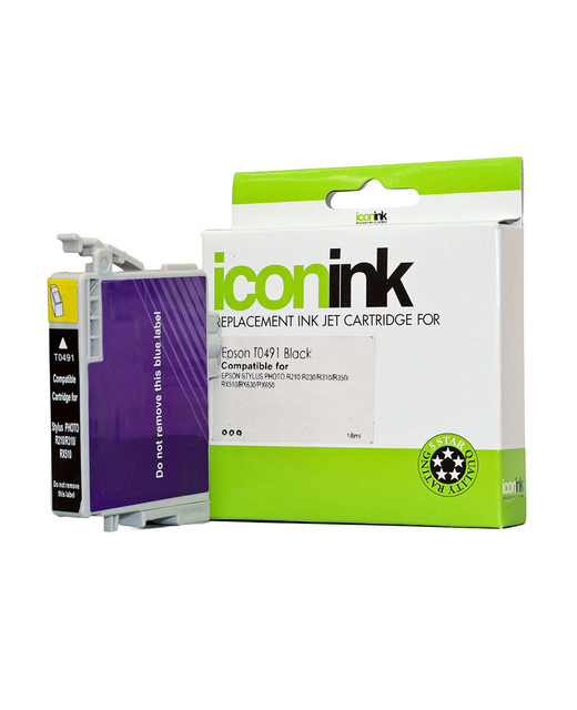 Icon Compatible Epson T0491 Black Ink Cartridge