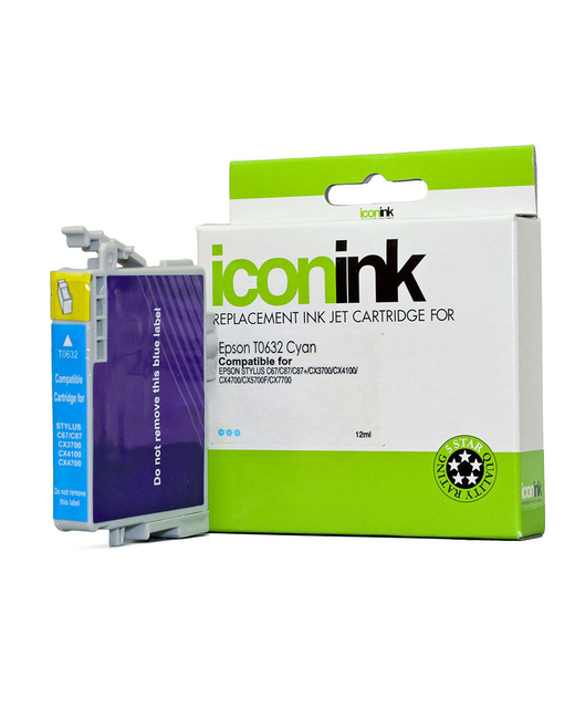 Icon Compatible Epson T0632 Cyan Ink Cartridge