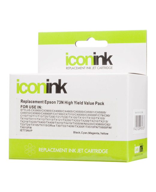 Icon Compatible Epson 73N BCMY Ink Value Pack