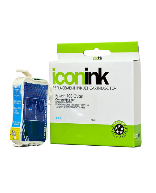 Icon Compatible Epson 103 Cyan Ink Cartridge