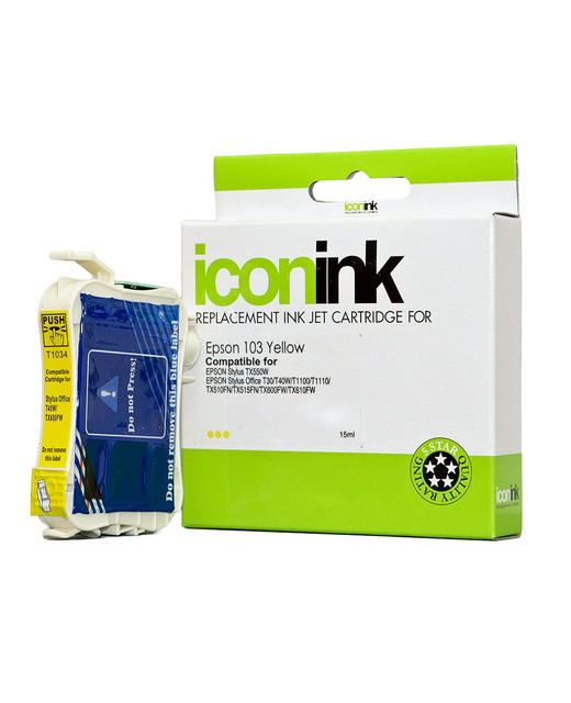 Icon Compatible Epson 103 Yellow Ink Cartridge