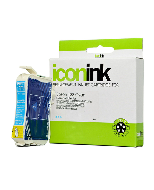 Icon Compatible Epson 133 Cyan Ink Cartridge