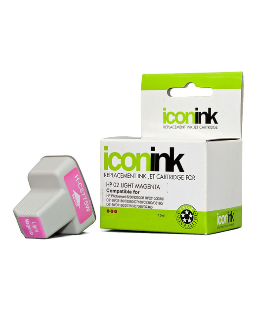 Icon Compatible HP 02 Light Magenta Ink Cartridge (C8775WA)