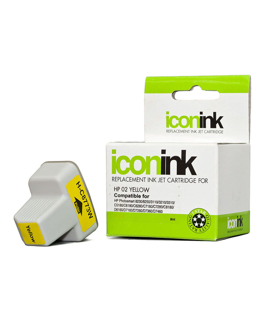 Icon Compatible HP 02 Yellow Ink Cartridge (C8773WA)