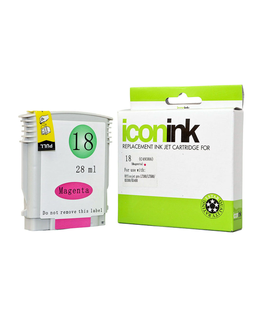 Icon Compatible HP 18 Magenta Ink Cartridge (C4938A)