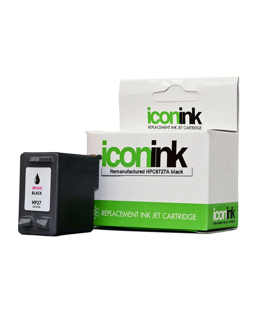 Icon Remanufactured HP 27 Black Ink Cartridge (C8727AA)