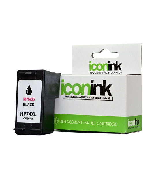 Icon Remanufactured HP 74 Black XL Ink Cartridge (CB336WA)