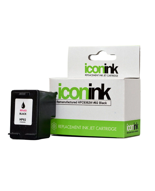 Icon Remanufactured HP 92 Black Ink Cartridge (C9362WA)