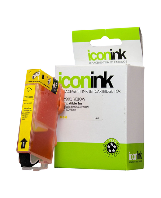 Icon Compatible HP 920 Yellow XL Ink Cartridge (CD974AA)