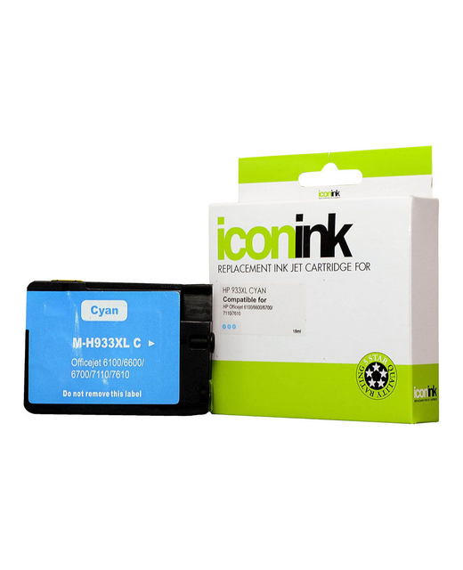 Icon Compatible HP 933 XL Cyan Ink Cartridge (CN054AA