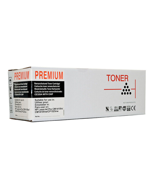 Icon Compatible HP CE320A CB540A Black Toner Cartridge