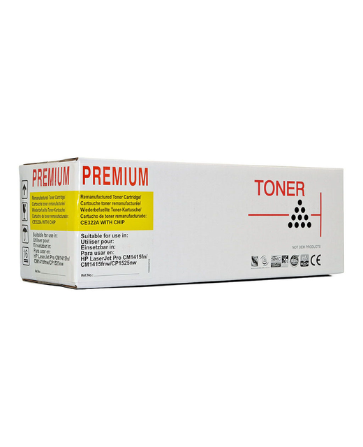 Icon Compatible HP CE322A CB542A Yellow Toner Cartridge