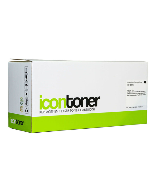 Icon Compatible HP CF380X Black Toner Cartridge (312X)