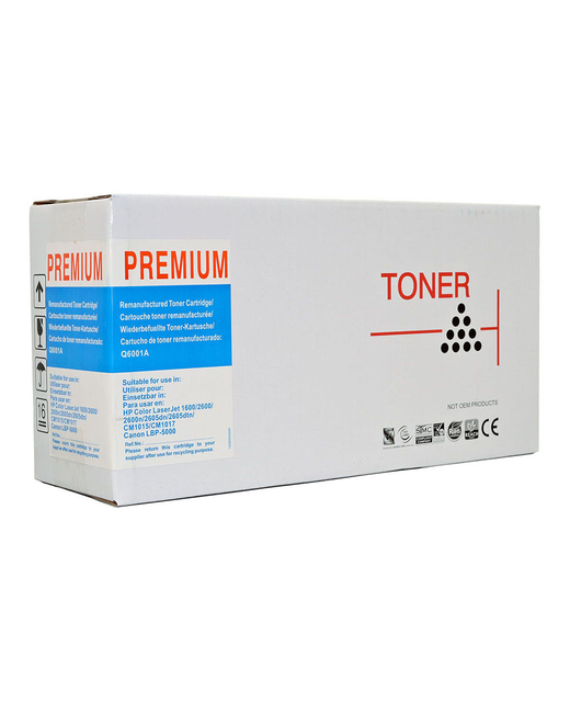 Icon Remanufactured HP Q6001A Canon CART307 Cyan Toner Cartridge