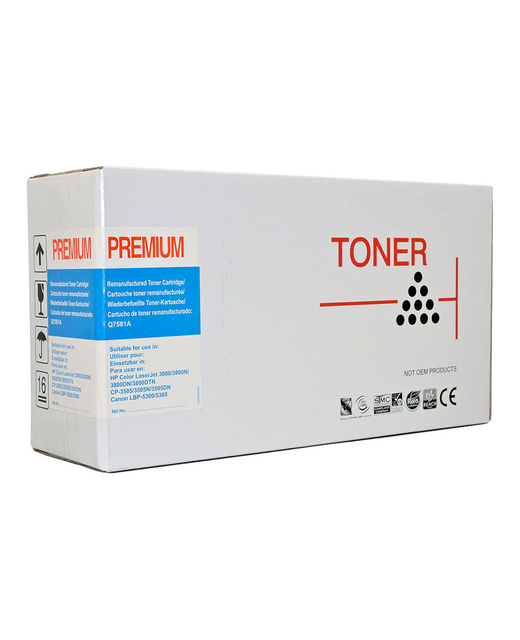 Icon Remanufactured HP Q7581A Canon CART311C Cyan Toner Cartridge