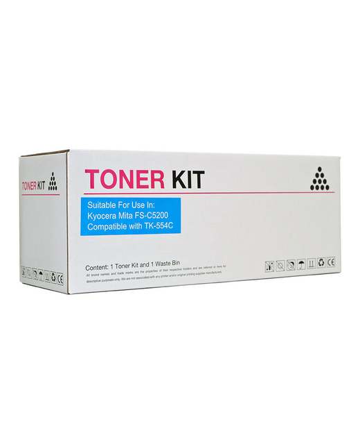 Icon Compatible Kyocera TK554 Cyan Toner Cartridge