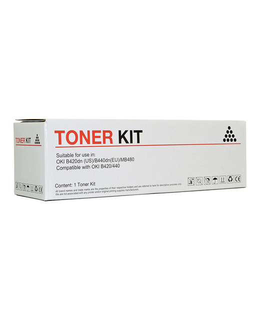 Icon Compatible OKI B420 B440 Black Toner Cartridge