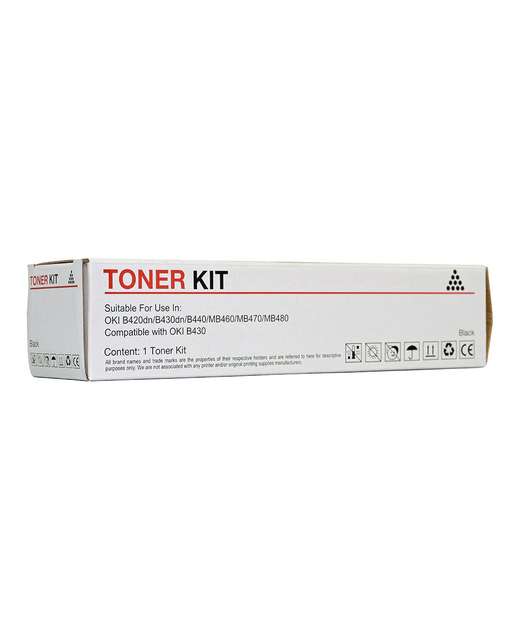 Icon Compatible OKI B420 B430 B440 B460 B470 B480 Black Toner Cartridge