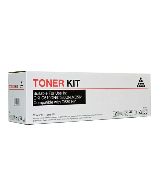 Icon Compatible OKI C510 C530 MC561 Black Toner Cartridge (44469804)