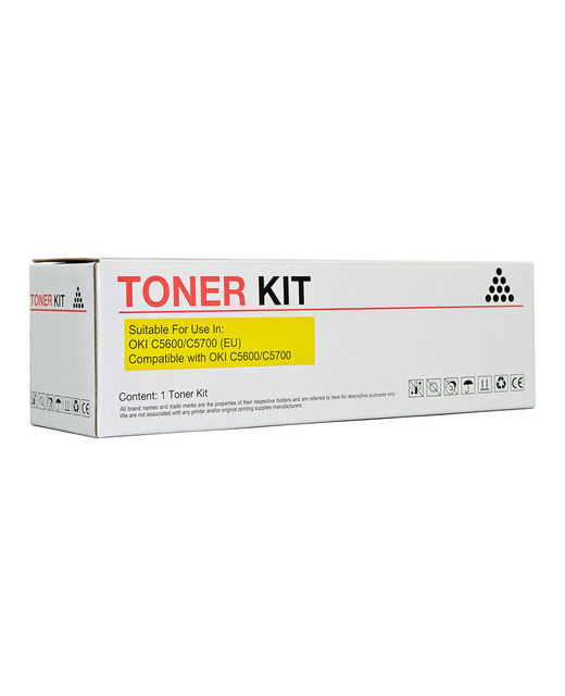 Icon Compatible OKI C5600 C5700 Yellow Toner Cartridge