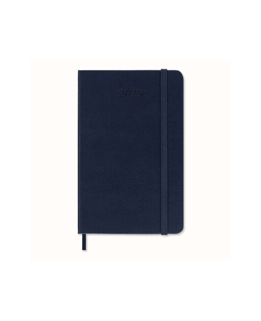 2025 Moleskine Diary 12 Month Daily HC Pocket Sapphire Blue