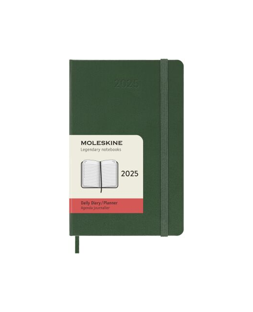 2025 Moleskine Diary 12 Month Daily HC Pocket Myrtle Green