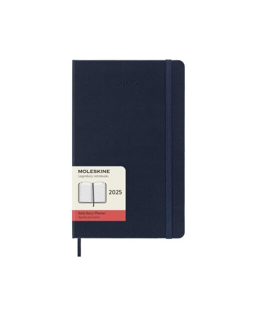 2025 Moleskine Diary 12 Month Daily HC Large Sapphire Blue