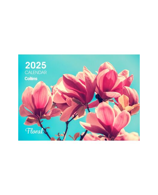 2025 Collins Wall Calendar A4 NZ Floral