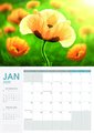 2025 Collins Wall Calendar A4 NZ Floral