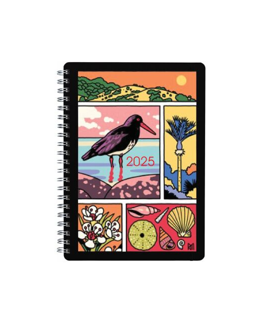 2025 Collins Diary A63 Kiwi Vibe Week to View