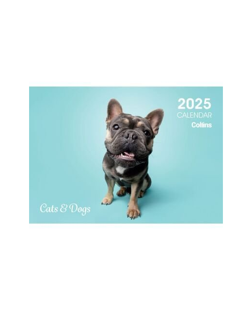 2025 Collins Wall Calendar A4 Cats & Dogs