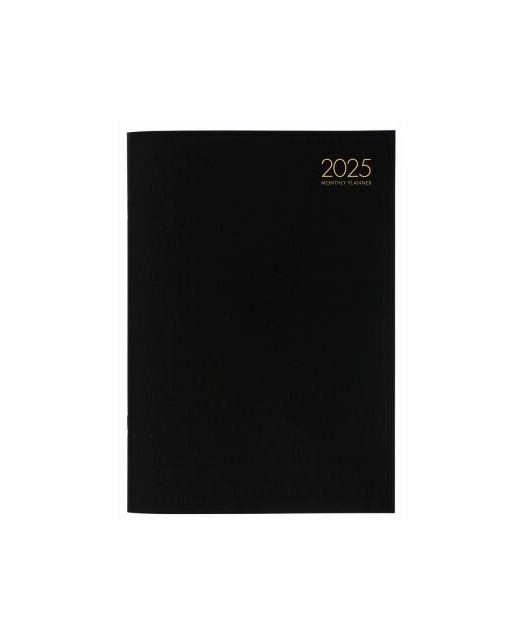 2025 Collins Diary Planner Monthly A4 PVC Cover Black