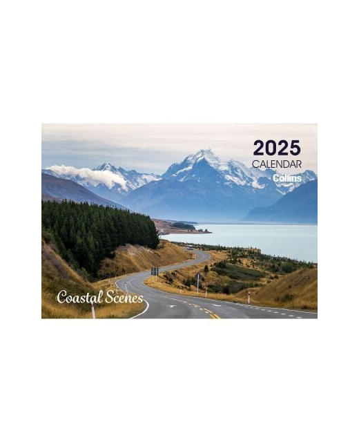 2025 Collins Wall Calendar A4 NZ Coastal Scenes