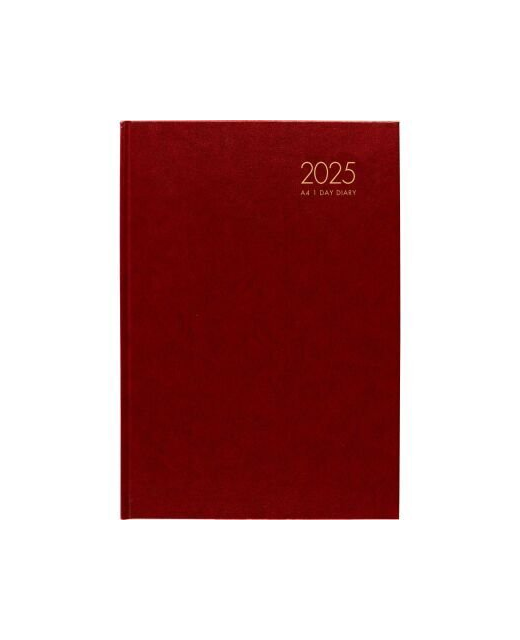 2025 Collins Windsor A41 Day To Page Diary Red