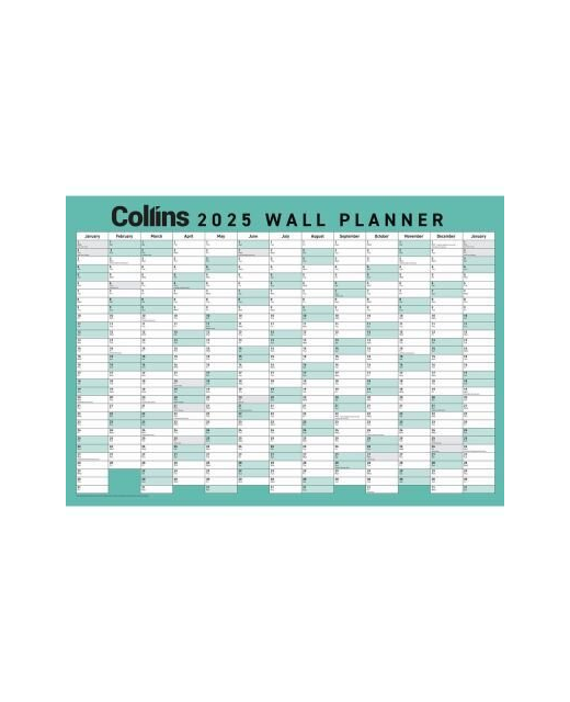 2025 Collins Wallplanner A2 Laminated