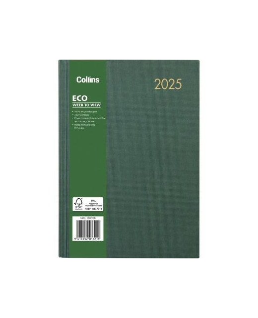 2025 Collins Eco A53 Week Per View Diary