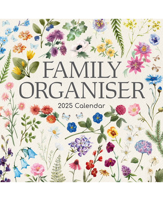 2025 SQUARE CALENDAR FAMILY ORGANISER