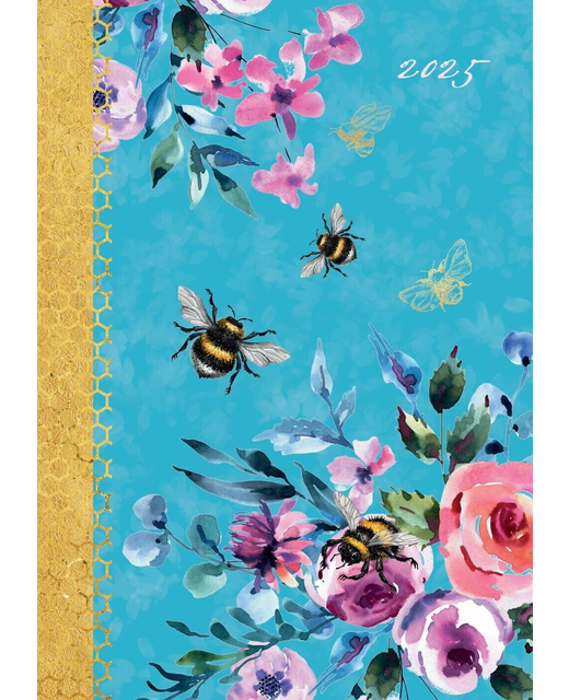 DIARY A5 PADDED 2025 QUEEN BEE