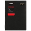 2025 Collins Boston A41 Day To Page Diary Black Diary