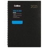 2025 Collins Boston A43 Week To View Diary Black